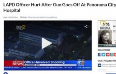 洛杉矶警察在运送嫌犯时起争执 枪走火误伤警员