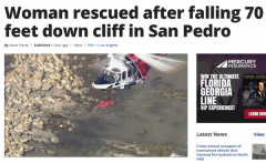 圣佩德罗一女子掉下354米高悬崖 消防人员紧急救