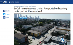 便携式住宅是解决洛杉矶流浪汉危机的方法吗？