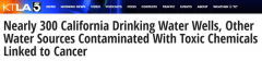加州近300口饮用水井含有毒化学物质,或致癌！