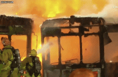 LAX圣诞前夕突发大火！3巴士被烧成残骸