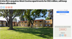 尔湾公司5千万收购西科韦纳公寓,只为确保人们租