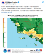 气象局: 南加州本周或要连续降雨！冰雹,水龙卷