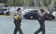 圣克拉里塔警局外一名男子持枪对抗警察遭击毙