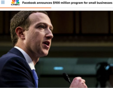 Facebook将赞助1亿美金支持全球的小型企业 未来几