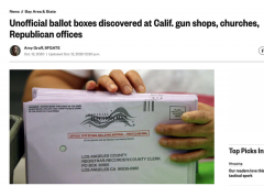 加州共和党人在教会、枪店安放非法投票箱