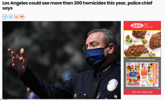LAPD预测今年洛杉矶将会发生300起凶杀案