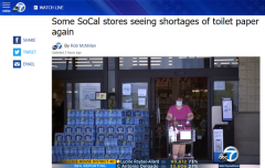 又一波囤积潮？南加州部分超市卫生纸短缺！