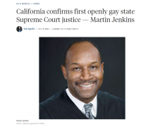 加州马丁 詹金斯：首位公开同性恋身份的大法官