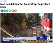 一名男子在鹰岩地区大火中丧生 一栋百年老宅被
