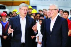 哈珀:加拿大首笔就业补助金下发