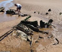 英男子海滩边遛狗被绊倒，竟意外发现失踪76年二
