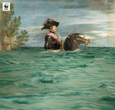 WWF版本的马背上的腓力四世, 1635年,委拉斯凯兹