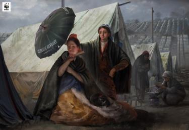 WWF版本的《阳伞》,1777年,戈雅