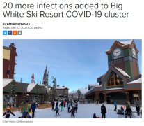 BC再延紧急状态 滑雪场多20例确诊