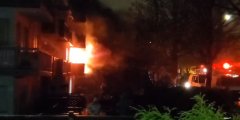 大溫一公寓樓發生大火 5人送醫院