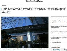 LAPD一警员参与国会集会 被命令与FBI对话
