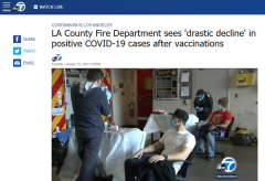 新冠疫苗作用显著 洛杉矶消防局感染比例急剧下