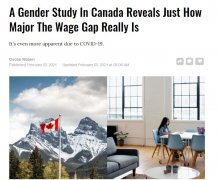 加拿大女性的难处 看工资就明白了