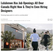 Lululemon全加拿大招聘 好多崗位!