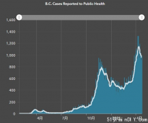 BC省增2491例 有婴儿因新冠而死亡
