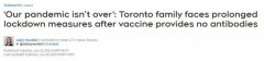 多伦多男子打完疫苗却没有抗体！因服用这种药