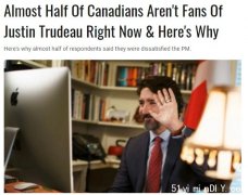 近半加拿大人對小杜不滿 原因在這