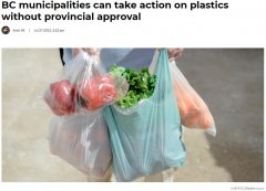 BC加快推禁塑令 再去超市帶環保袋