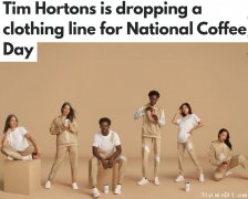 TimHortons开始卖衣服了!还限量