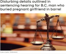 BC男杀怀孕女友埋桶中 法庭曝细节