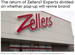关店8年Zellers回归唤起1波回忆杀