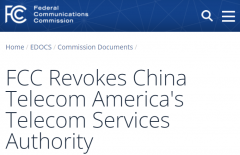 美国吊销了中国最大电信公司牌照