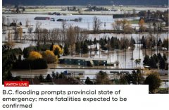 洪水仍在肆虐 BC宣布進入緊急狀態