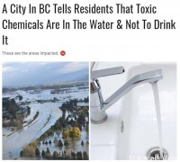 BC这里水中含有毒物质！切勿饮用