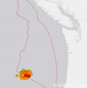 5.8級地震! 西海岸這一天狂震50次