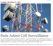 警告!3300万手机被加联邦追踪监视
