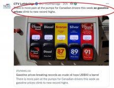 勒紧腰带 加拿大汽油又又又涨价！