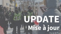 渥太华警方清除国会山前的抗议者