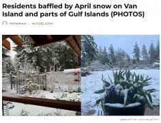 什麼鬼天氣?溫島下雪大溫迎雷暴雨