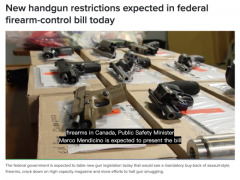 枪击案引新立法！加拿大最新枪支管制法案：彻底禁止手枪