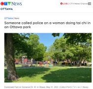 加拿大中国老人打太极剑被警察赶出公园！网友怒了