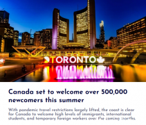 超额接收！加拿大今年夏天迎来50万新移民！