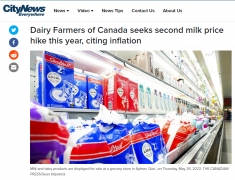9月1日起加拿大奶价再暴涨! 今年第二次! 未透露涨幅