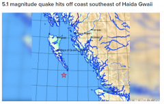 BC突发5.1级地震 有震感! 1个月狂震33次 华人颤抖!