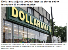 加拿大一元店将从此消失！Dollarama 最贵商品涨至5 元