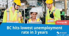 BC录得3年来最低失业率！未来十年将有逾100万个职位空缺