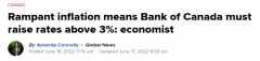 银行预测加拿大5月通胀率达7.4%！联邦措施无效！