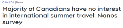 60%加拿大人今夏不出国! 护照、机场等太久+担心疫情