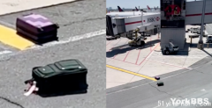 皮尔逊机场乱成麻！行李成堆，有的直接丢在停机坪