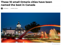 安省小城市超受欢迎！加拿大最佳城市中占了10个
